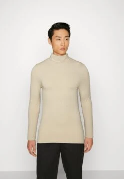 Pier One 2 PACK - Langarmshirt - Beige/bordeaux -Pier One 56ac16533860485ab0af4460b554ef38