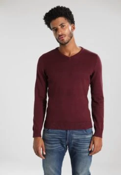 Pier One Strickpullover - Bordeaux