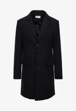 Pier One Klassischer Mantel - Dark Blue -Pier One 96cbc5d7d0be48638eb63ddeede19e49