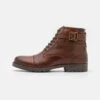 Pier One LEATHER - Schnürstiefelette - Brown -Pier One cc36912fd13c41d5bc50a6bc7214b455