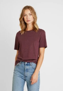 Pier One T-Shirt Basic - Bordeaux Melange -Pier One d234511c84ac41259e22234949318da7