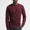 Pier One BASIC CREWNECK - Strickpullover - Bordeaux -Pier One eb0e723b2058424e9a31aa5c1f372c09